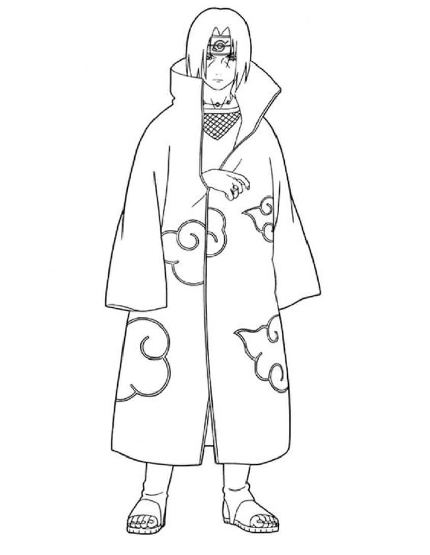 Pěkný Itachi omalovánka