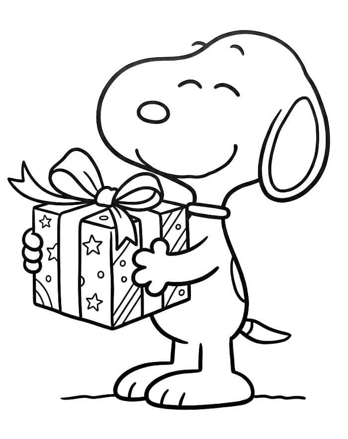Pěkný Snoopy omalovánka