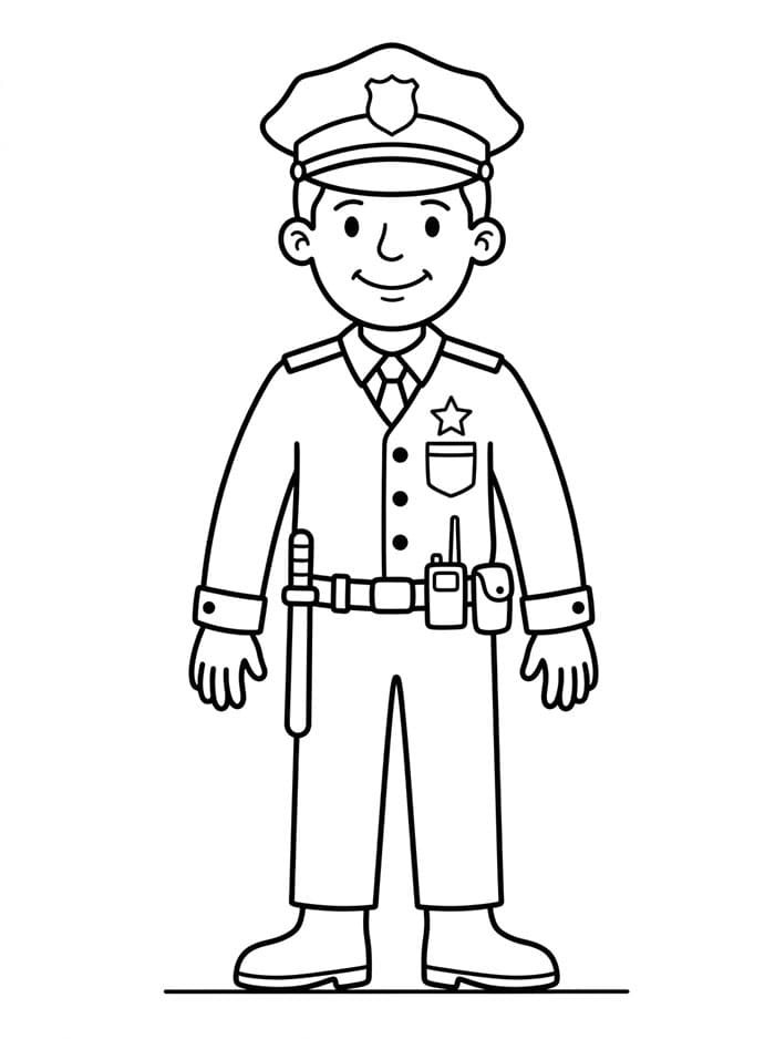 Policie omalovánky