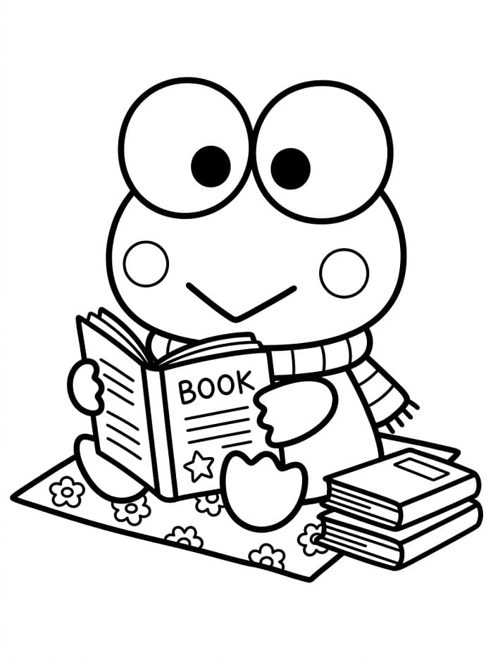 Rozkošný Keroppi omalovánka