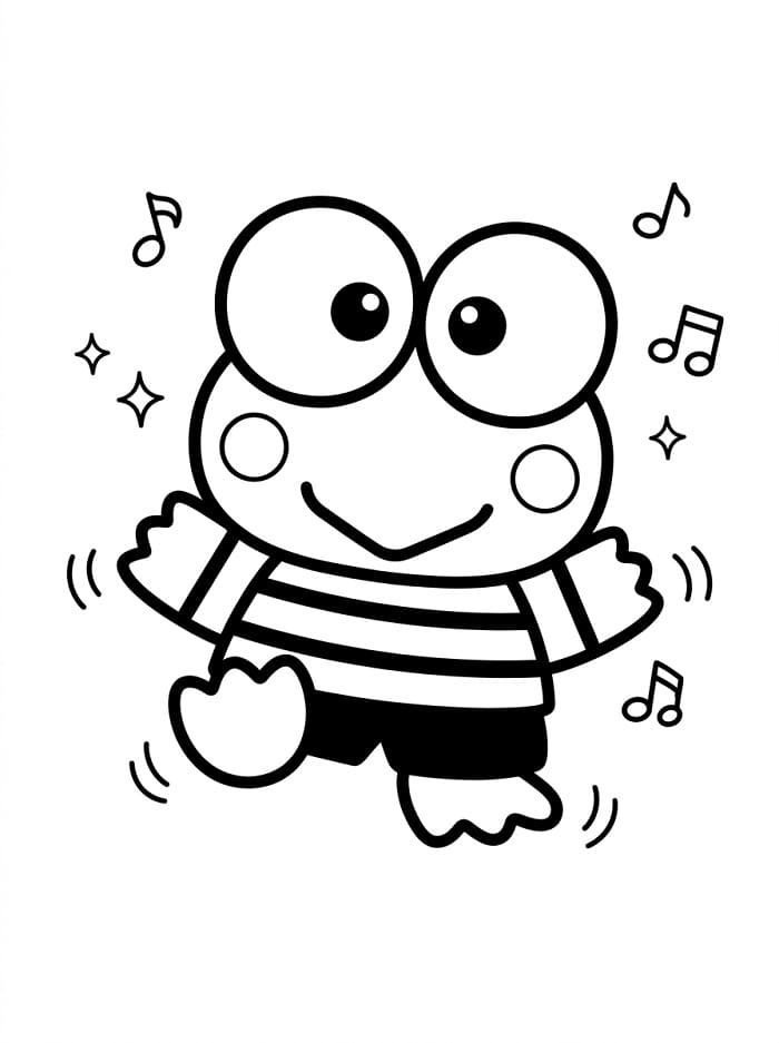 Sanrio Keroppi omalovánka