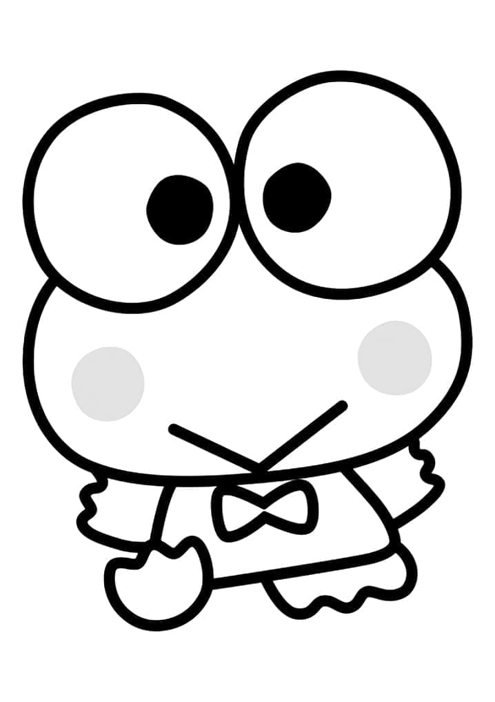 Sanrio postava Keroppi omalovánka