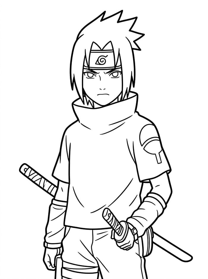 Sasuke zadarmo omalovánka