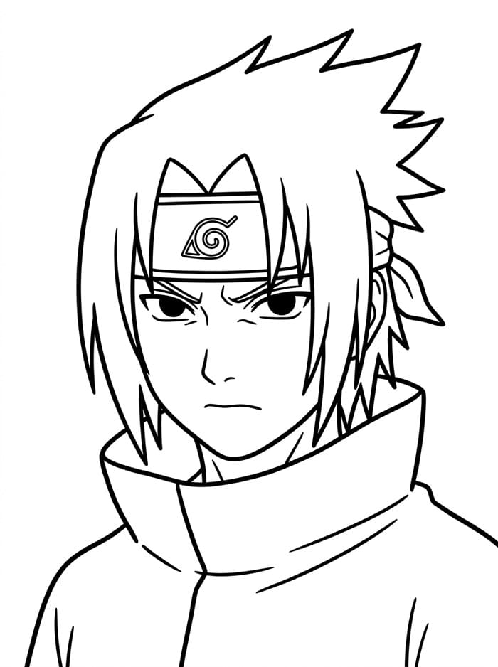 Sasuke zdarma omalovánka