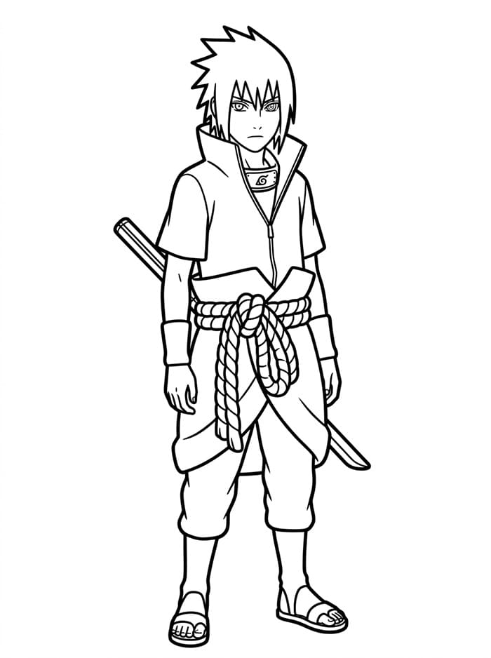 Sasuke omalovánka