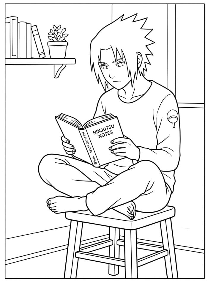 Silný Sasuke omalovánka