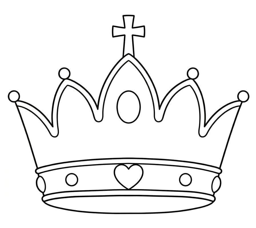 Skvělá koruna omalovánka