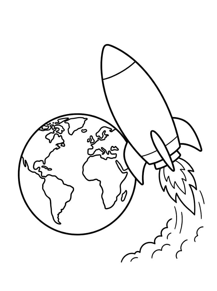 Skvělá raketa omalovánka