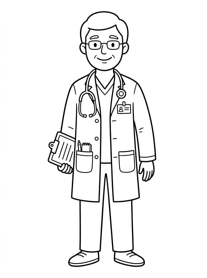 Skvělý Doktor omalovánka