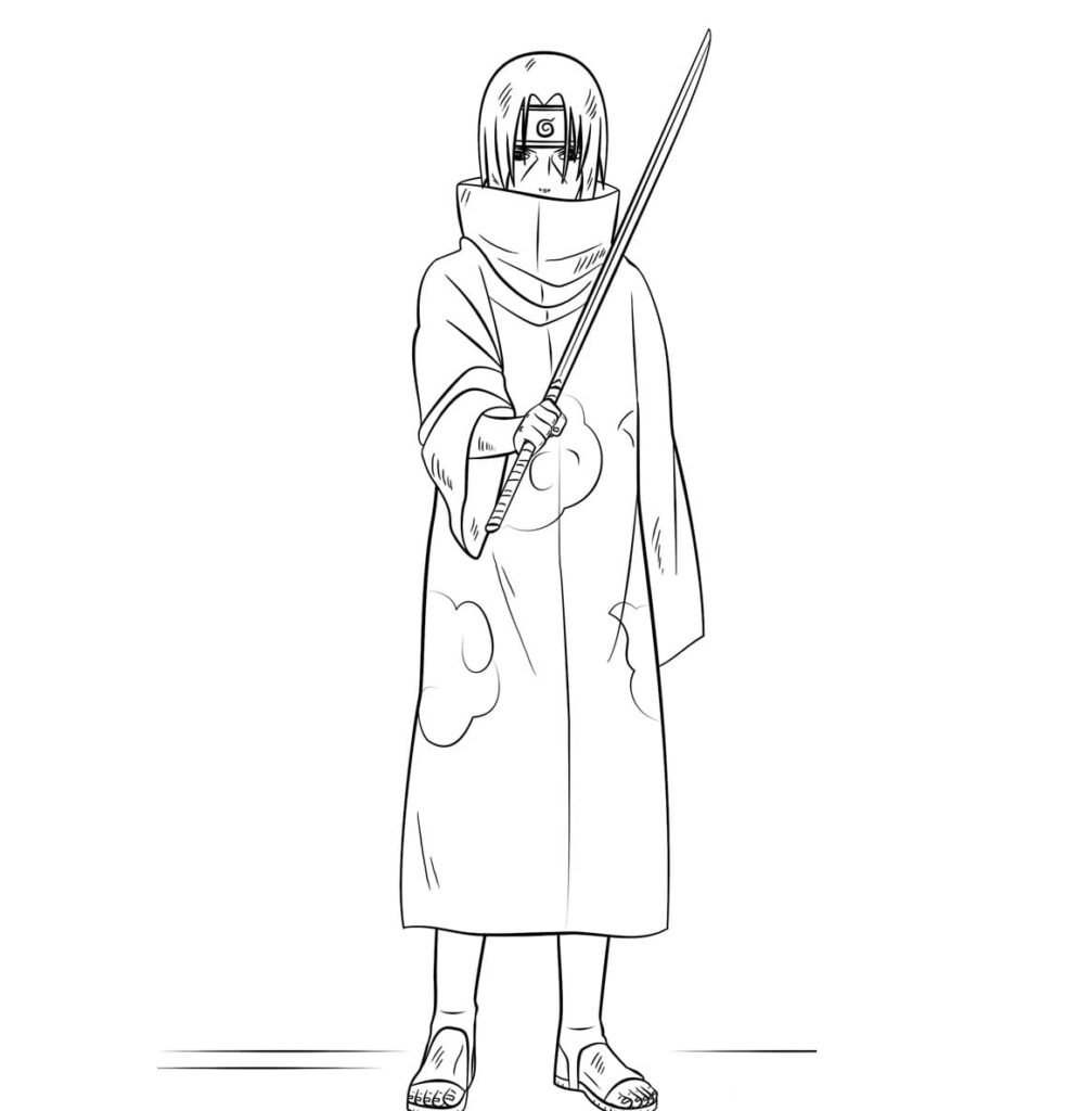 Omalovánka Skvělý Itachi