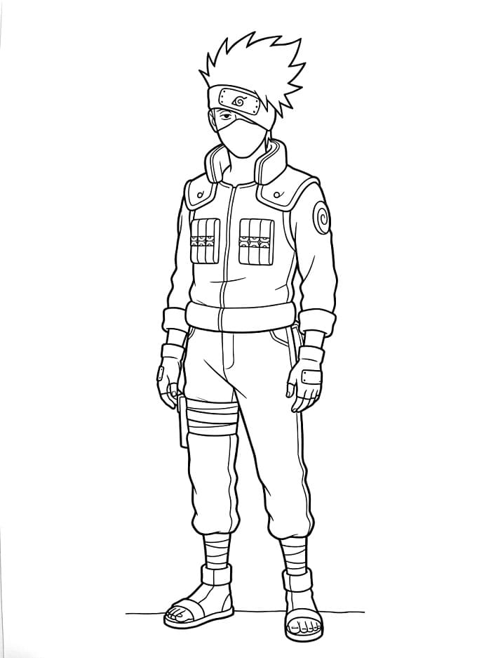 Skvělý Kakashi omalovánka