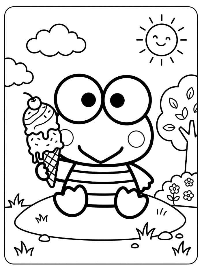 Keroppi omalovánky