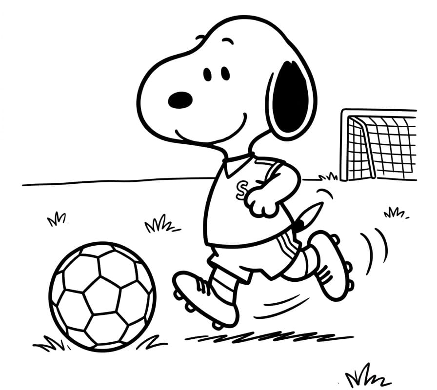 Skvělý Snoopy omalovánka