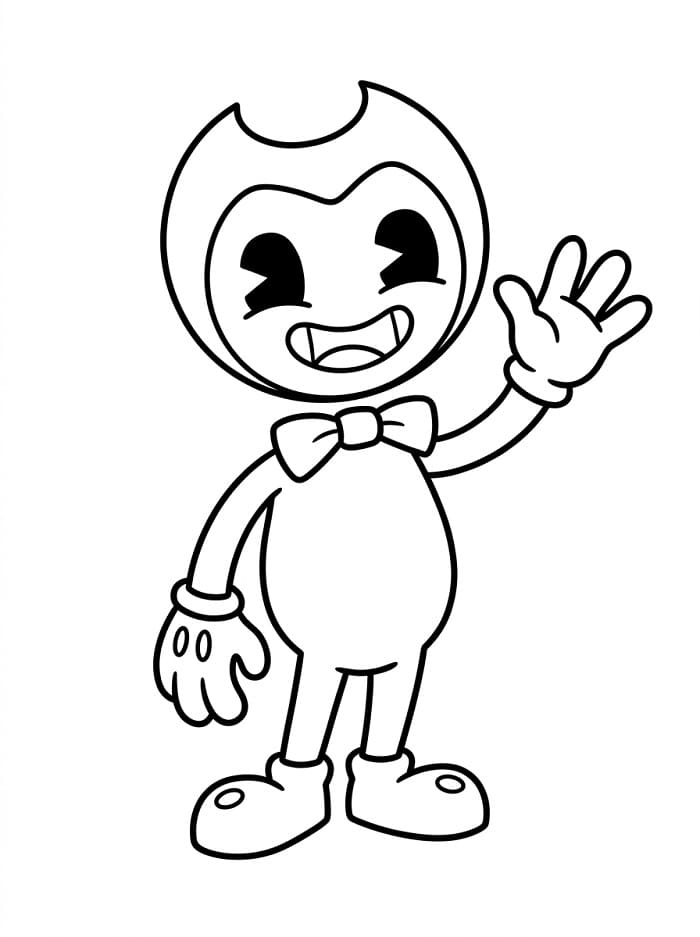 Snadný Bendy omalovánka