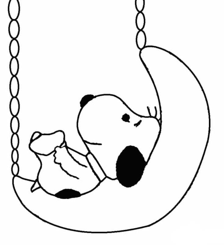 Snoopy k tisku omalovánka