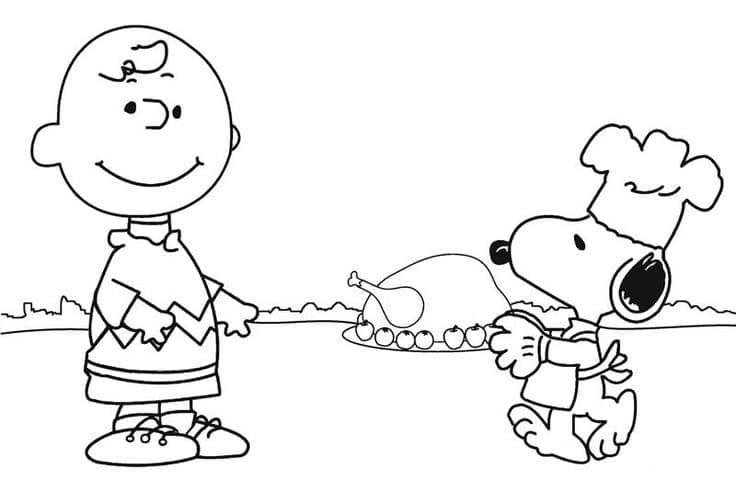 Snoopy tisknutelný omalovánka