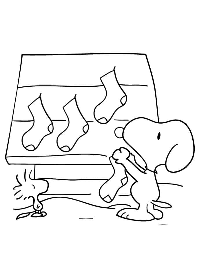 Snoopy zadarmo omalovánka