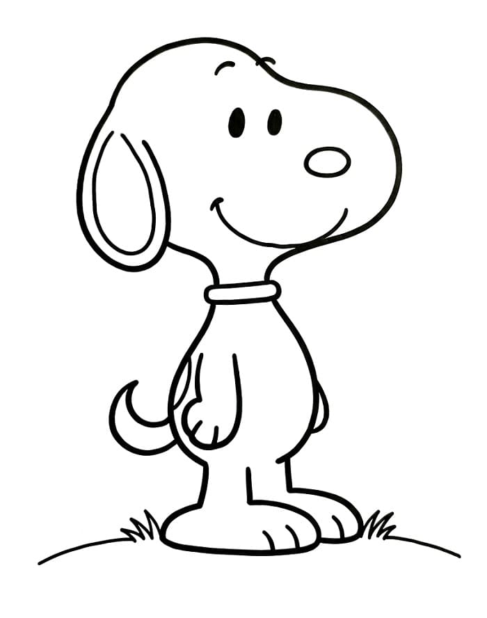 Snoopy omalovánky