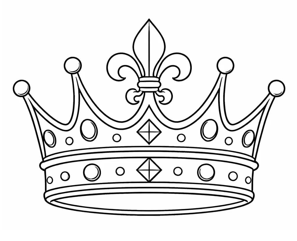 Koruna omalovánky