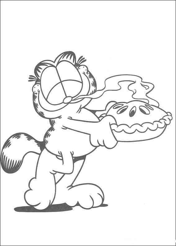 Tisknutelný Garfield zadarmo omalovánka