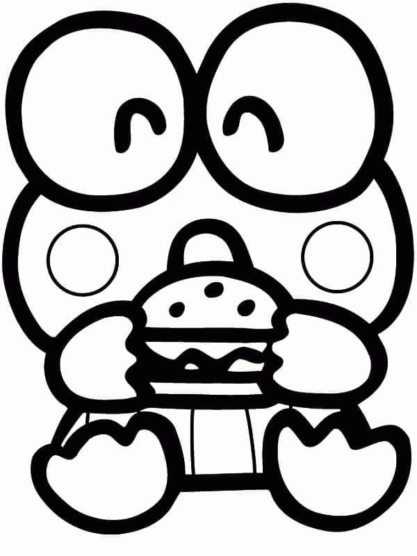 Tisknutelný Keroppi zdarma omalovánka