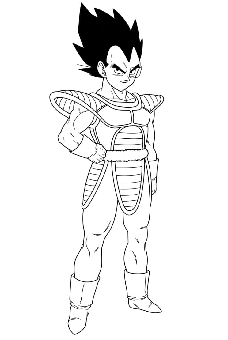 Tisknutelný obrázek Vegety omalovánka