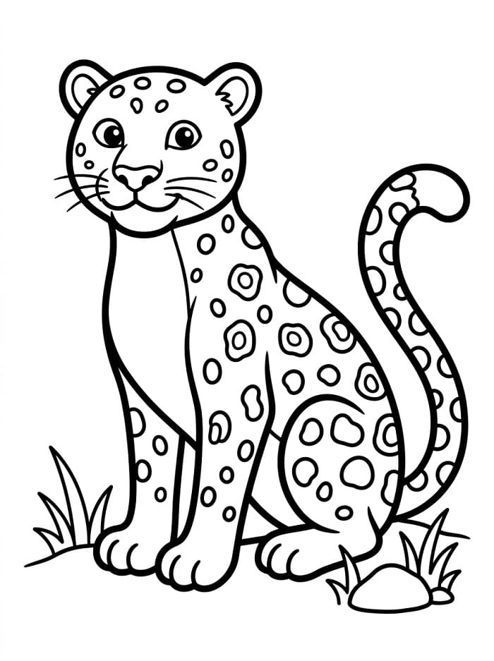 Úžasný Leopard omalovánka