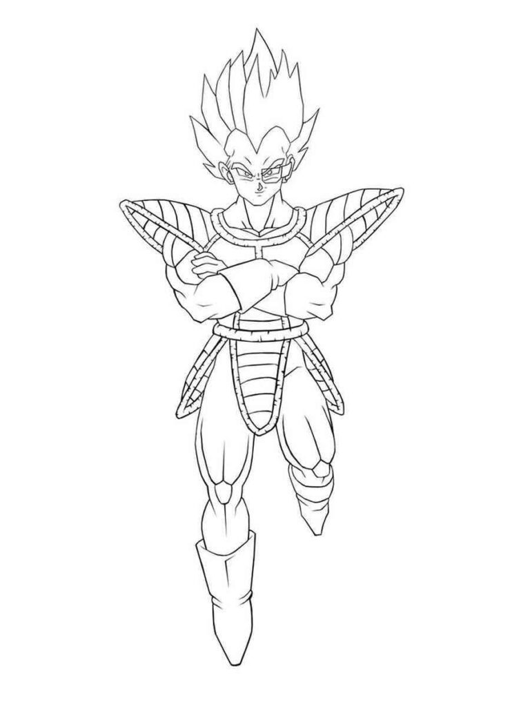 Omalovánka Vegeta k tisku