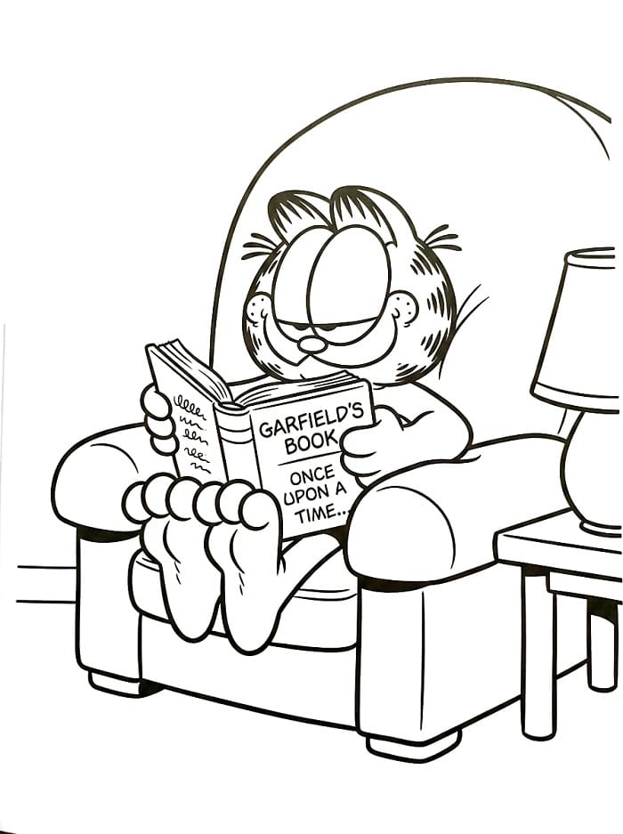 Velmi roztomilý Garfield omalovánka