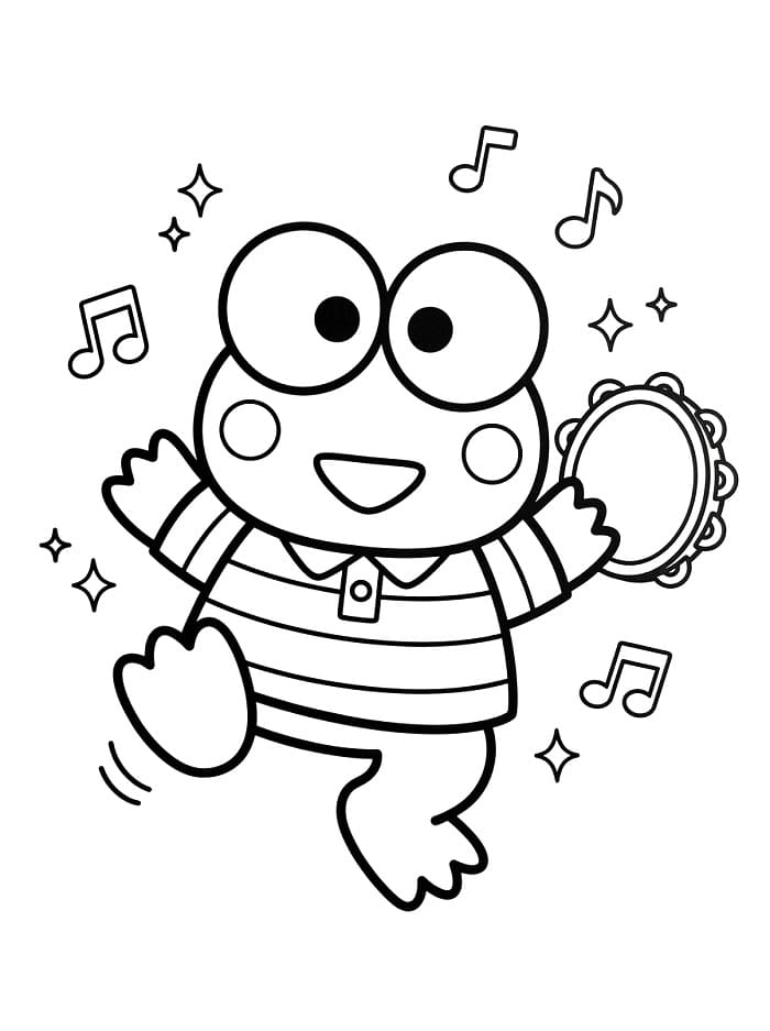 Velmi roztomilý Keroppi omalovánka