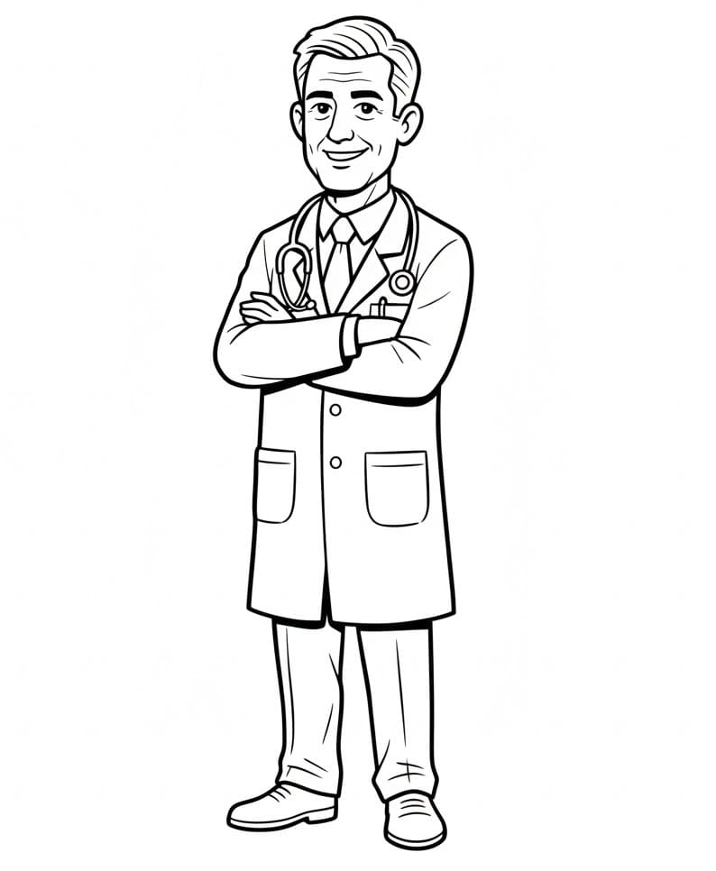 Vytisknout Doktore omalovánka