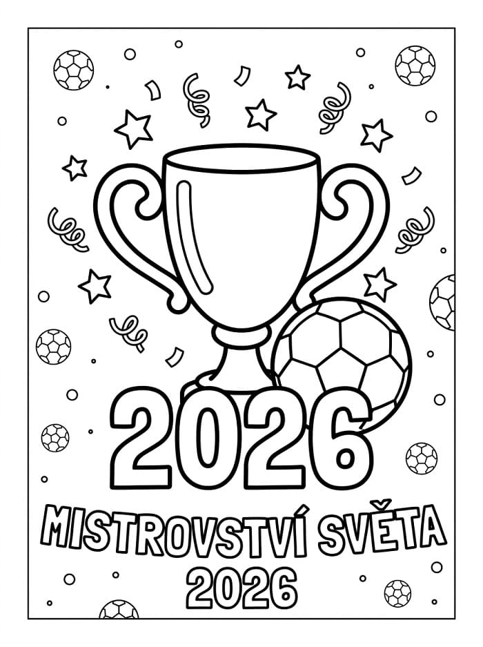 Vytisknout Mistrovství světa 2026 omalovánka