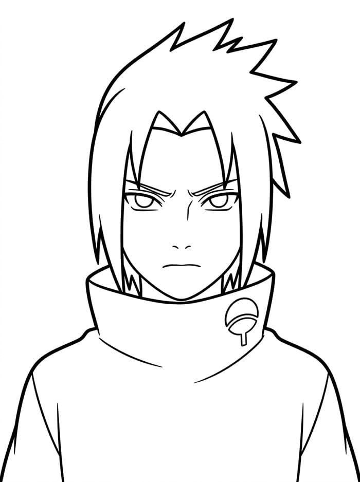 Sasuke Učiha omalovánky