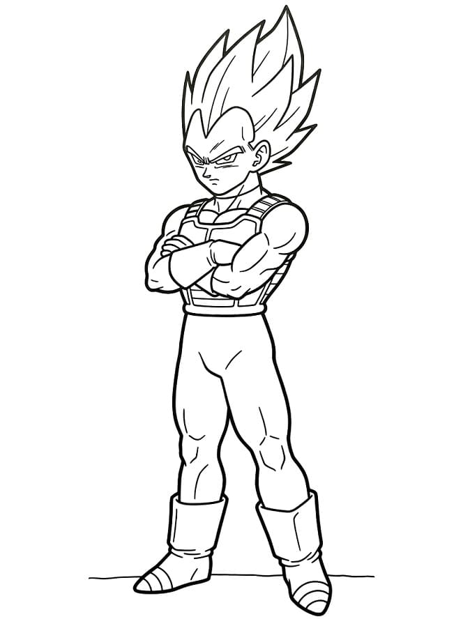 Vegeta omalovánky