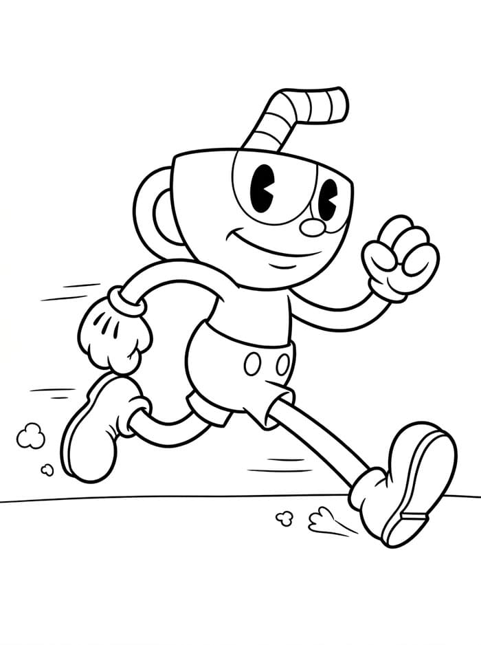 Základní Cuphead omalovánka