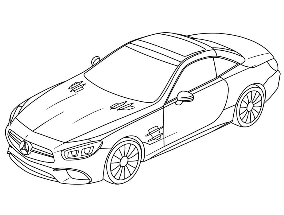 Základní Mercedes omalovánka