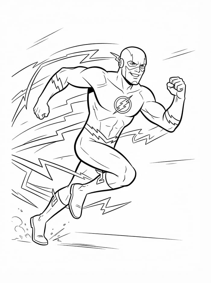 Běžící Flash omalovánka