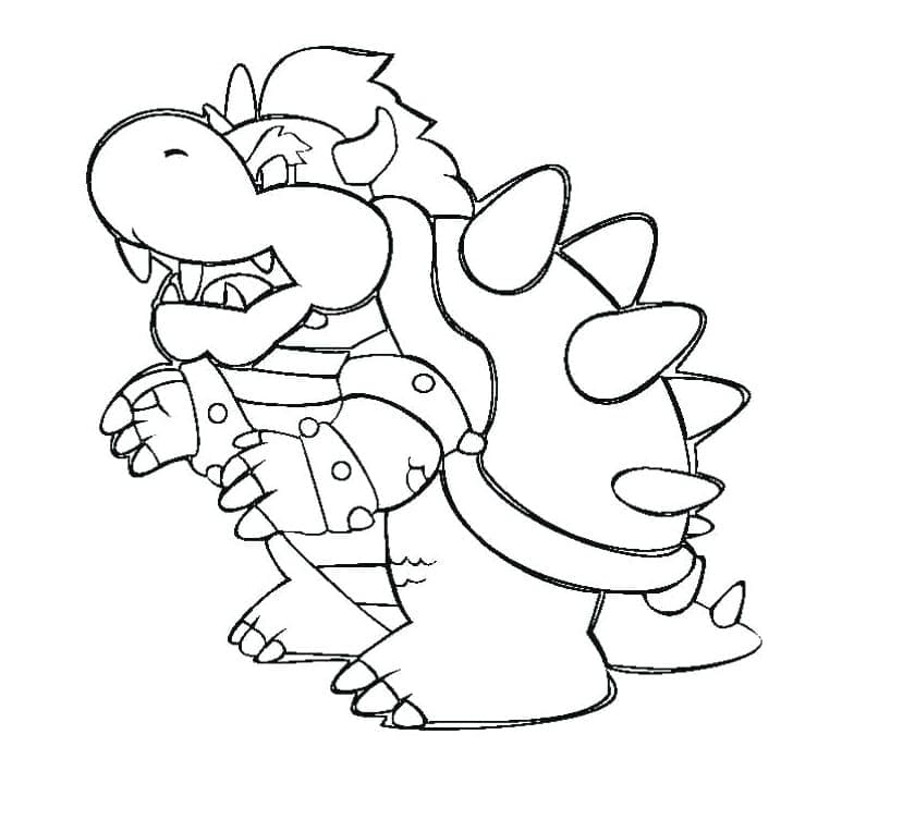 Bezplatný Bowser k tisku omalovánka