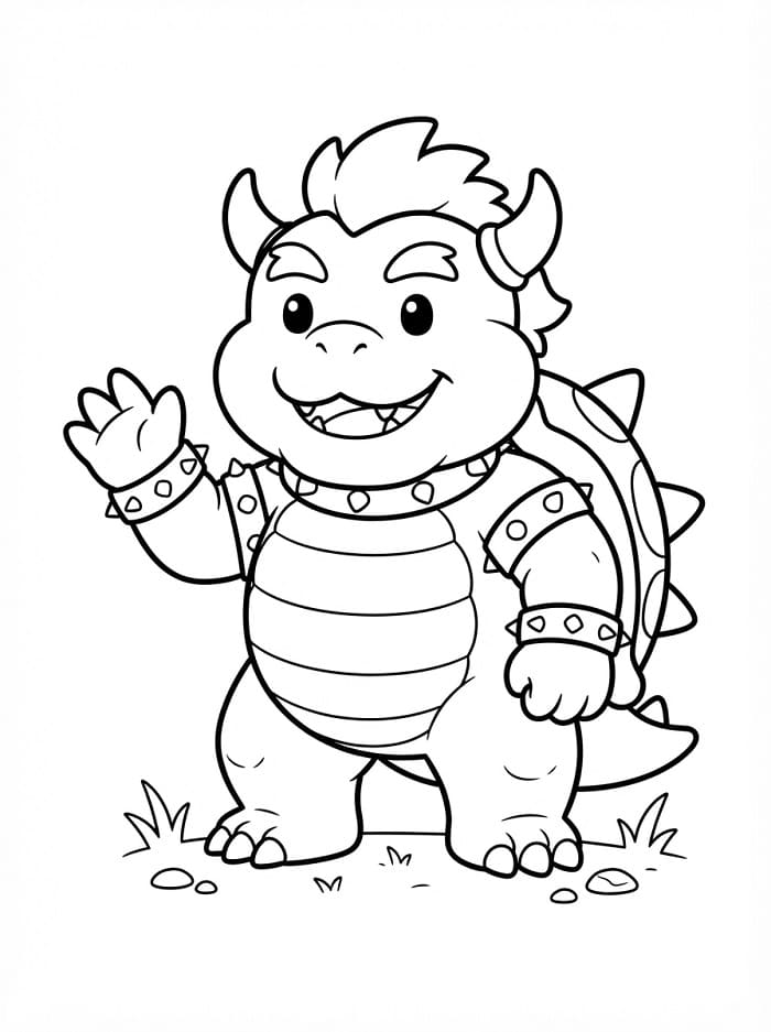 Bezplatný Bowser omalovánka