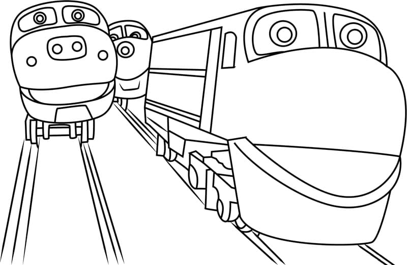 Bezplatný Chuggington k tisku omalovánka