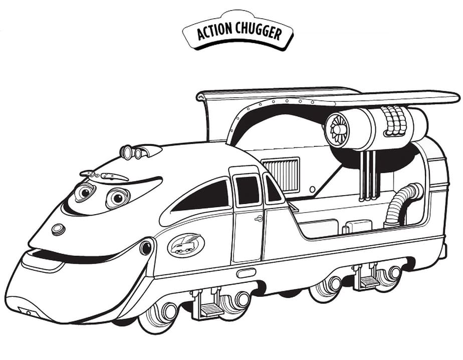 Bezplatný Chuggington k vytisknutí omalovánka