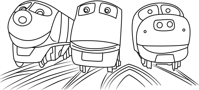 Bezplatný Chuggington pro děti omalovánka