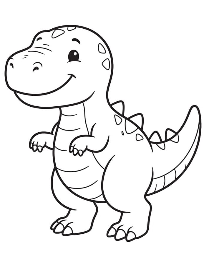 Bezplatný T-Rex omalovánka