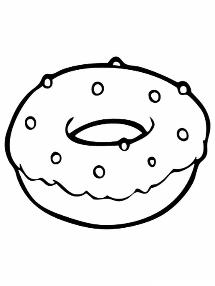 Omalovánka Bezplatný donut pro děti