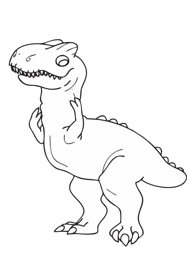 Bezplatný tisknutelný T-Rex omalovánka