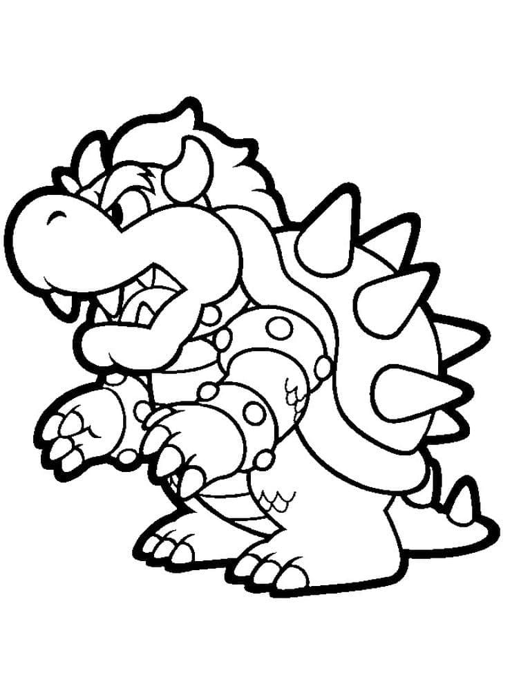 Bowser k tisku omalovánka