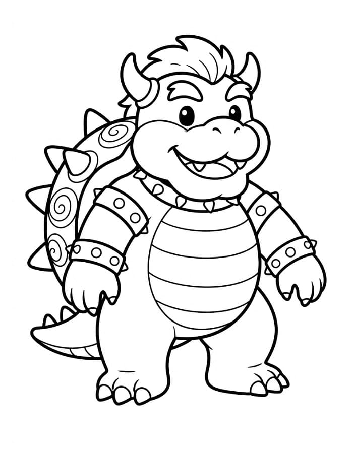 Bowser k vytisknutí omalovánka