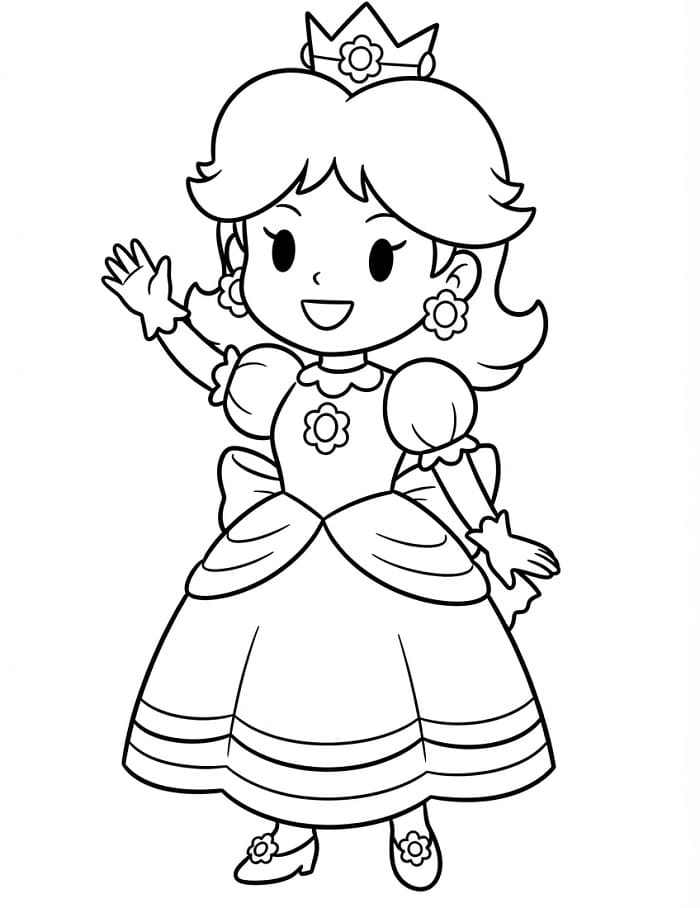 Omalovánka Chibi princezna Daisy