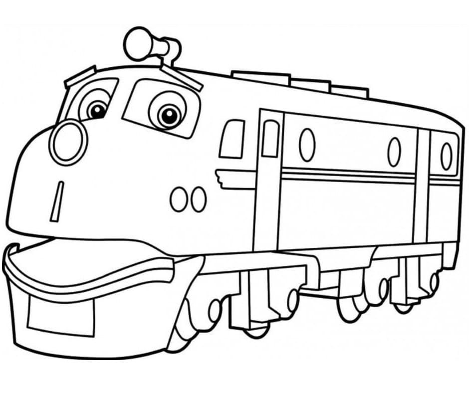 Chuggington omalovánka zdarma omalovánka
