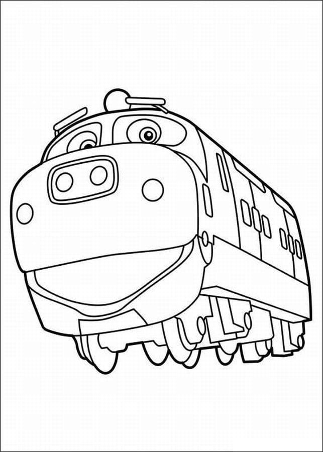 Chuggington pro děti omalovánka